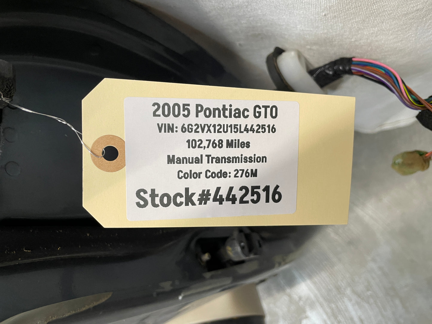 2005 Pontiac GTO LH Driver Exterior Front Door OEM - Day's Parts Yard