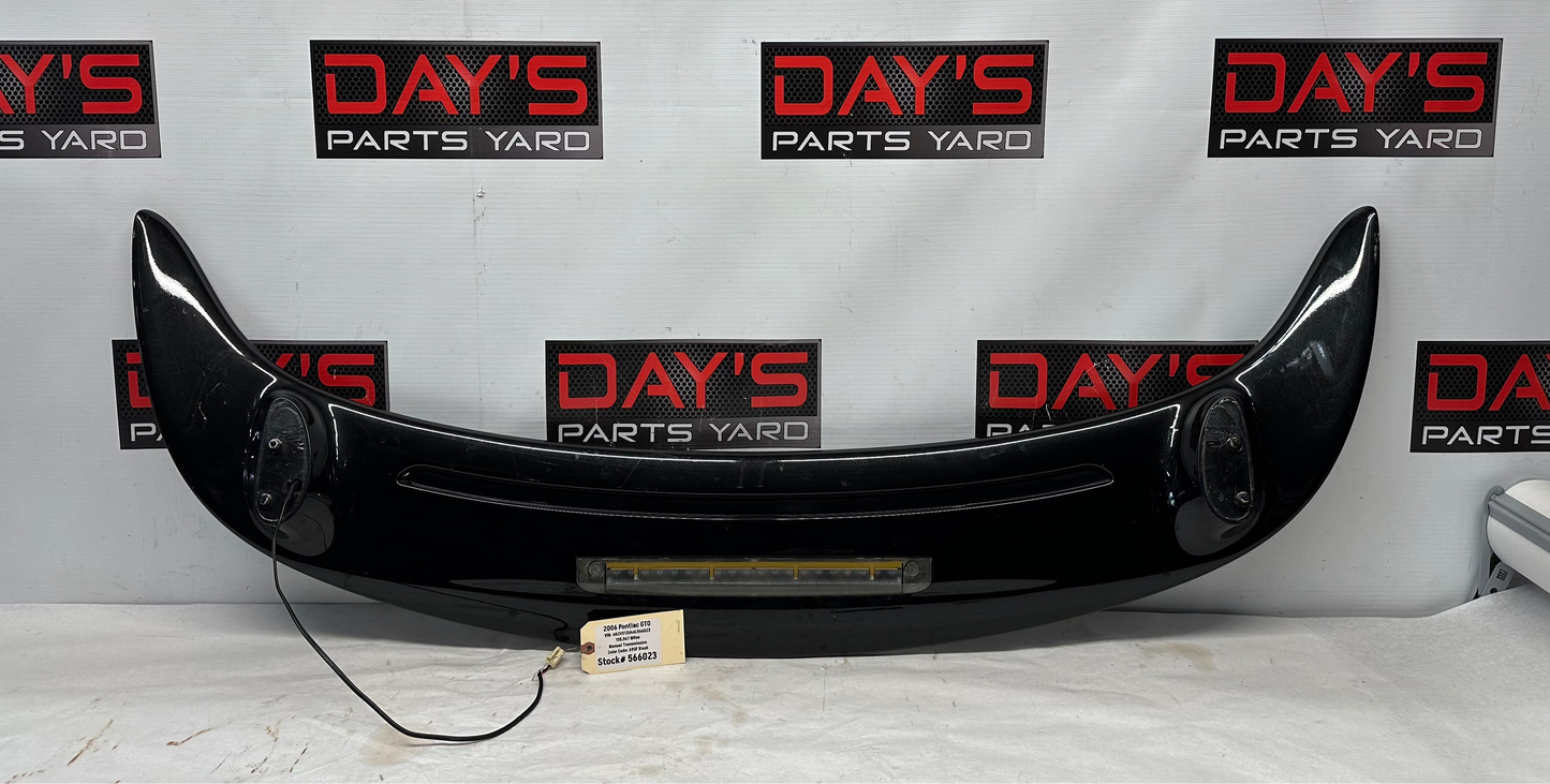 2006 Pontiac GTO Trunk Deck Lid Spoiler Wing OEM - Day's Parts Yard