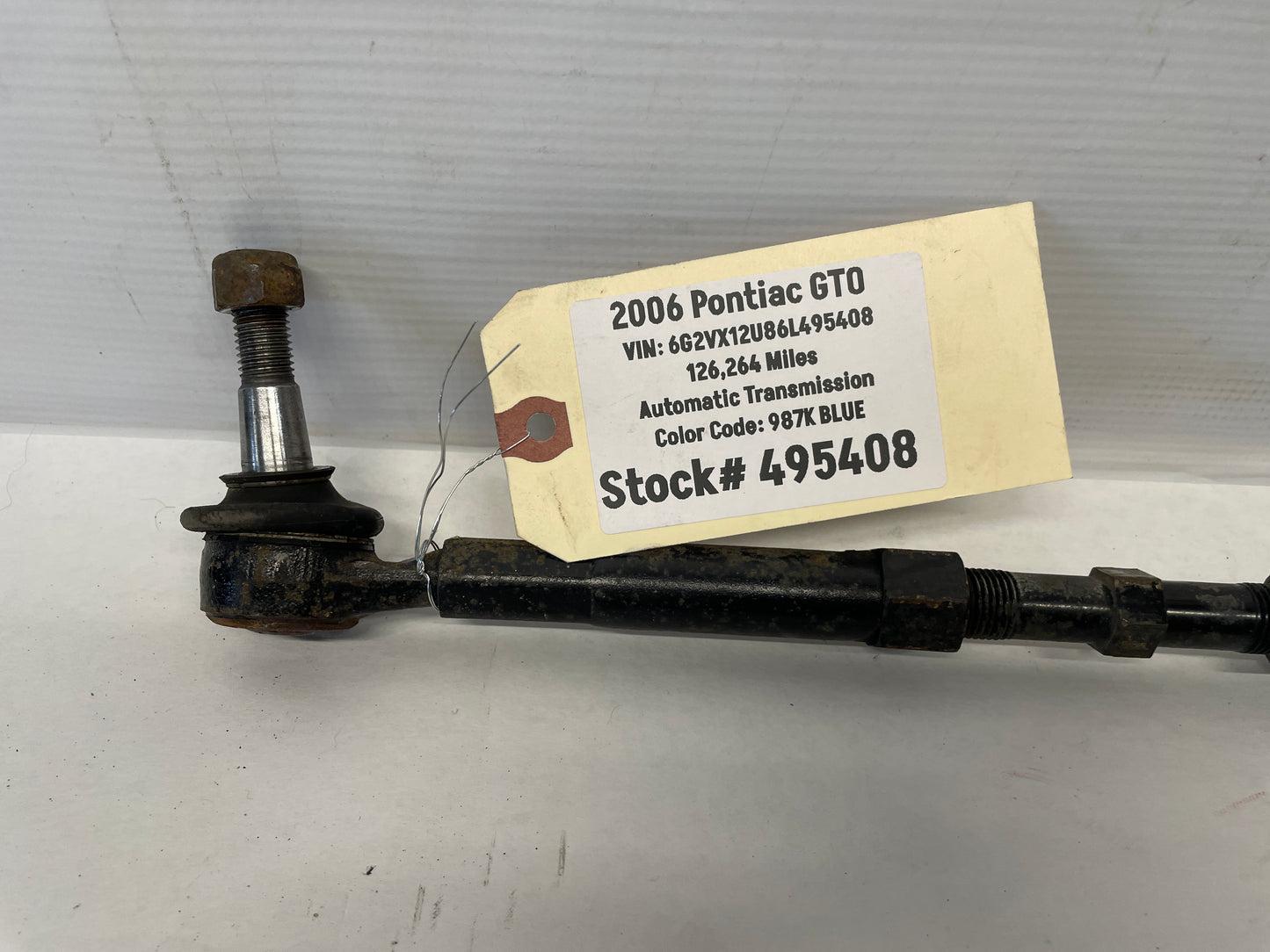 2006 Pontiac GTO LH Driver Rear Control Trailing Tow Tie Arm Rod OEM - Day's Parts Yard