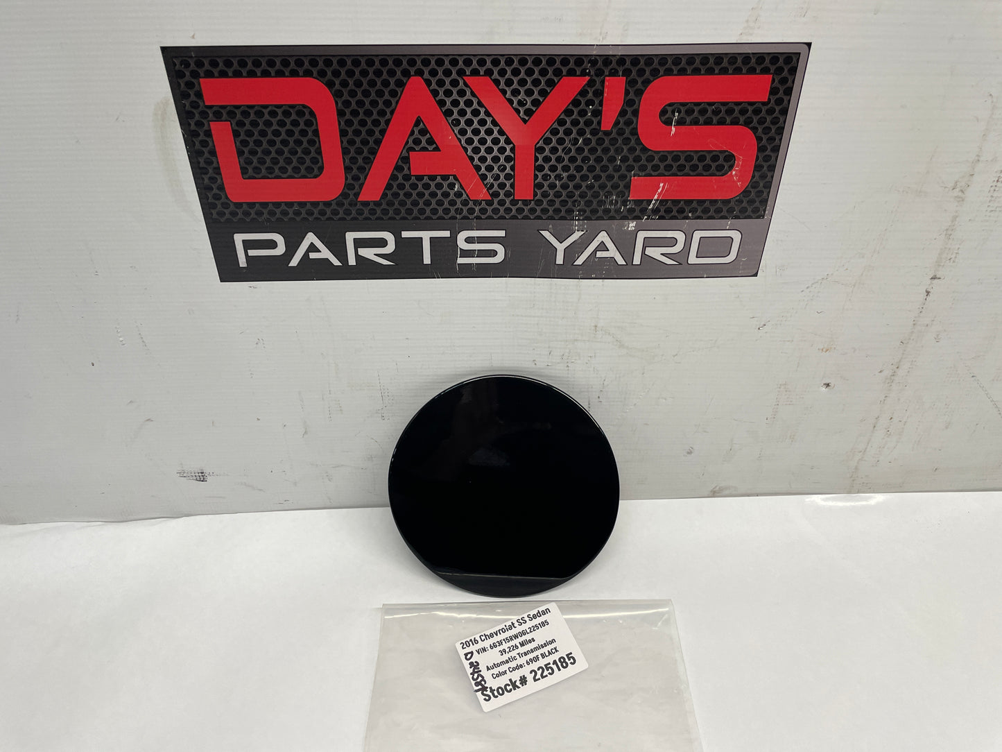 2016 Chevy SS Sedan Fuel Gas Door Cover Black OEM - Day's Parts Yard