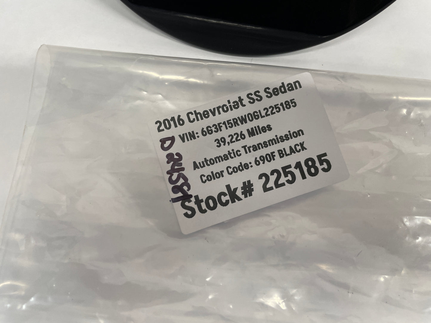 2016 Chevy SS Sedan Fuel Gas Door Cover Black OEM - Day's Parts Yard