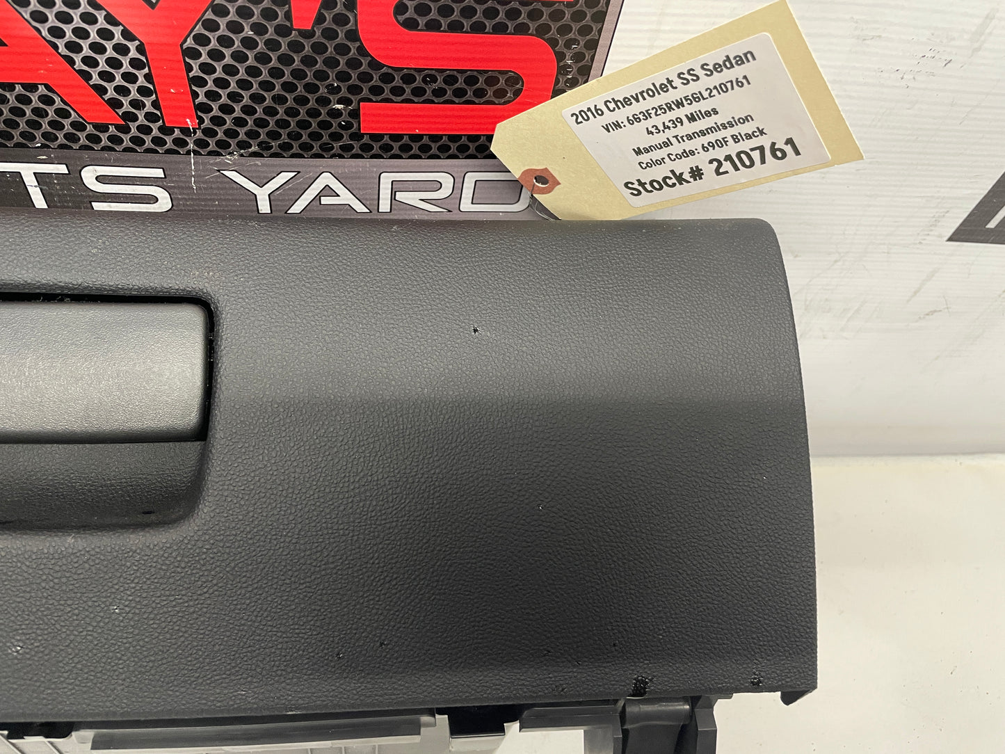 2016 Chevy SS Sedan Glove Compartment Box OEM - Day's Parts Yard