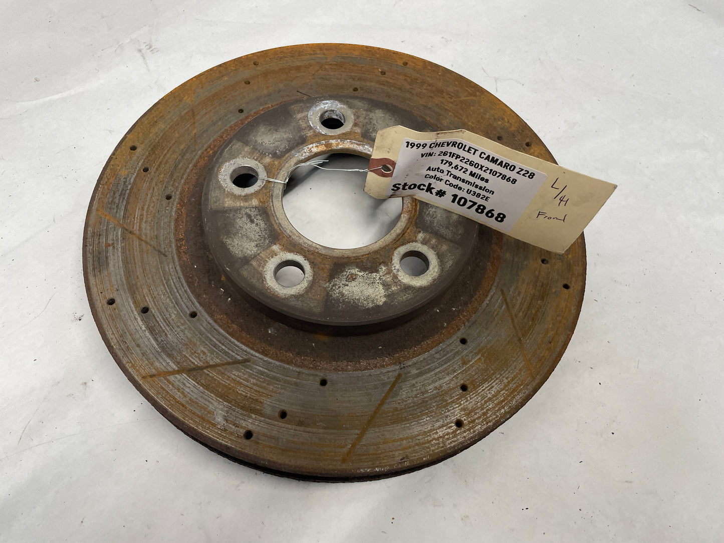 1999 Chevy Camaro Z28 RH & LH Front Brake Calipers & Rotors OEM - Day's Parts Yard