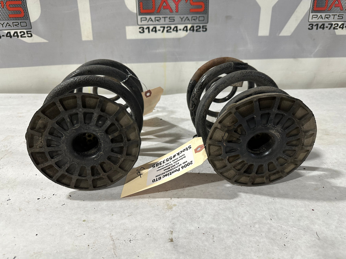 2006 Pontiac GTO Rear Coil Springs RH & LH OEM - Day's Parts Yard