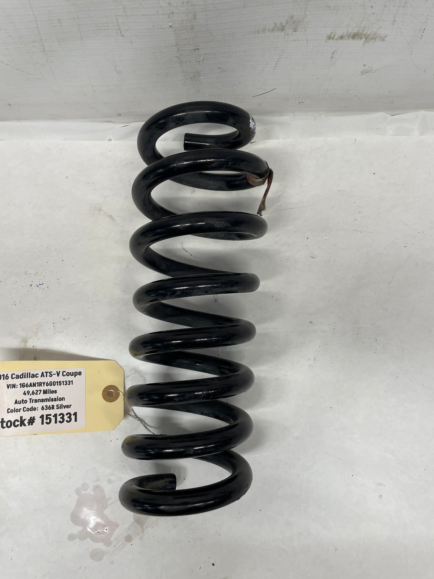 2016 Cadillac ATS-V Coupe LH Driver Rear Coil Spring OEM - Day's Parts Yard