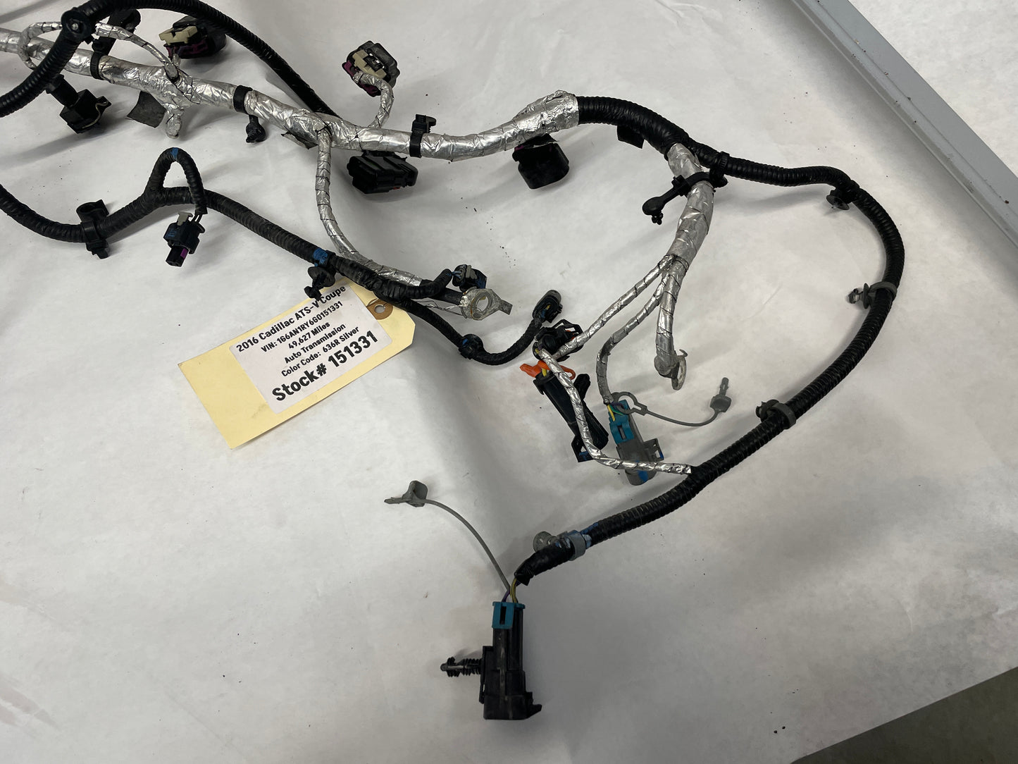 2016 Cadillac ATS-V Coupe Engine Motor Auto Transmission Wire Wiring Harness OEM - Day's Parts Yard