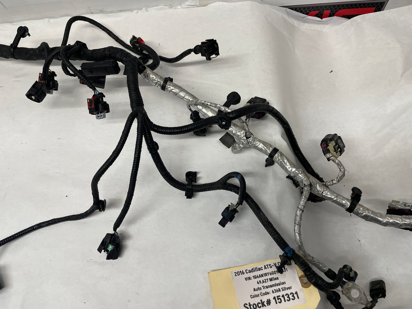 2016 Cadillac ATS-V Coupe Engine Motor Auto Transmission Wire Wiring Harness OEM - Day's Parts Yard