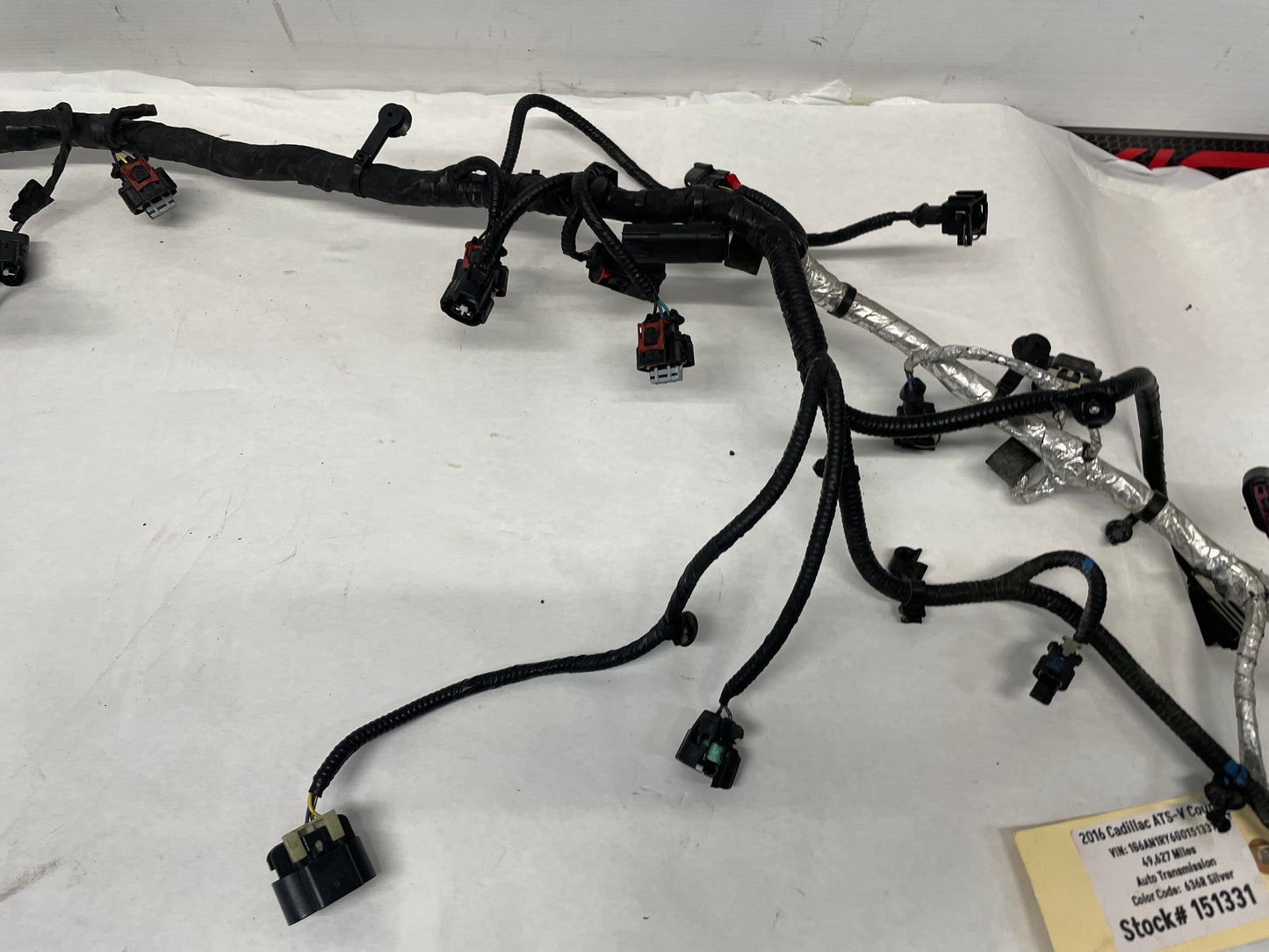 2016 Cadillac ATS-V Coupe Engine Motor Auto Transmission Wire Wiring Harness OEM - Day's Parts Yard