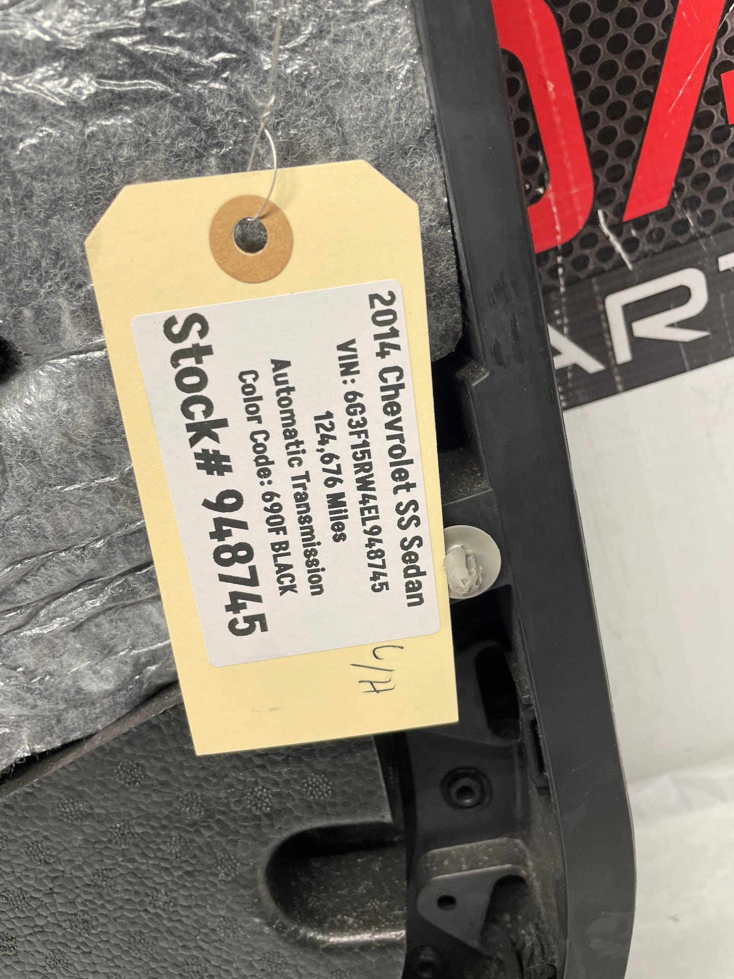 2014 Chevy SS Sedan LH Driver Front Interior Door Panel Trim OEM