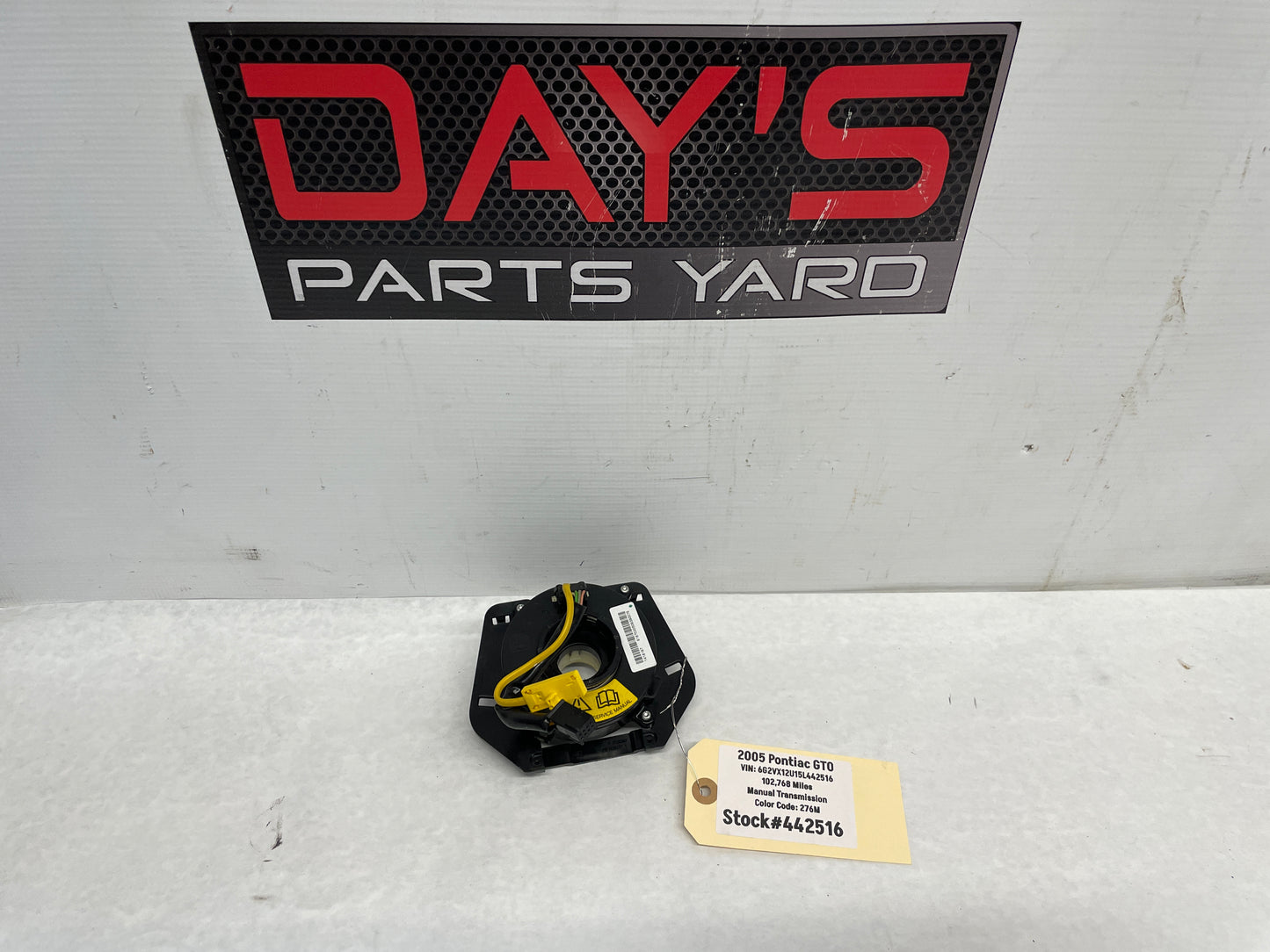 2005 Pontiac GTO Steering Wheel Clock Spring Coil OEM - Day's Parts Yard