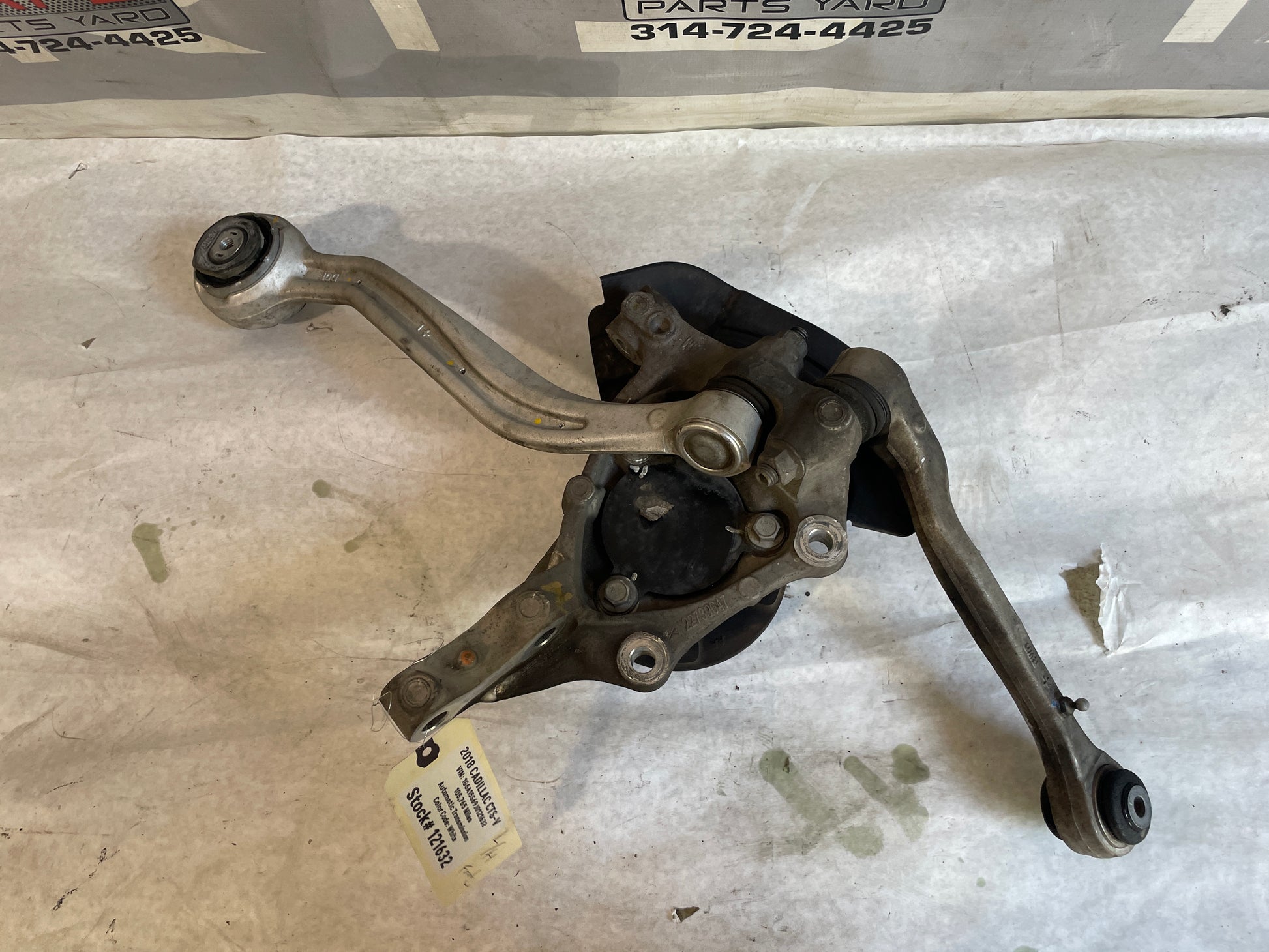 2018 Cadillac CTS-V Front LH Driver Spindle Knuckle Hub w/ Control Arms OEM - Day's Parts Yard