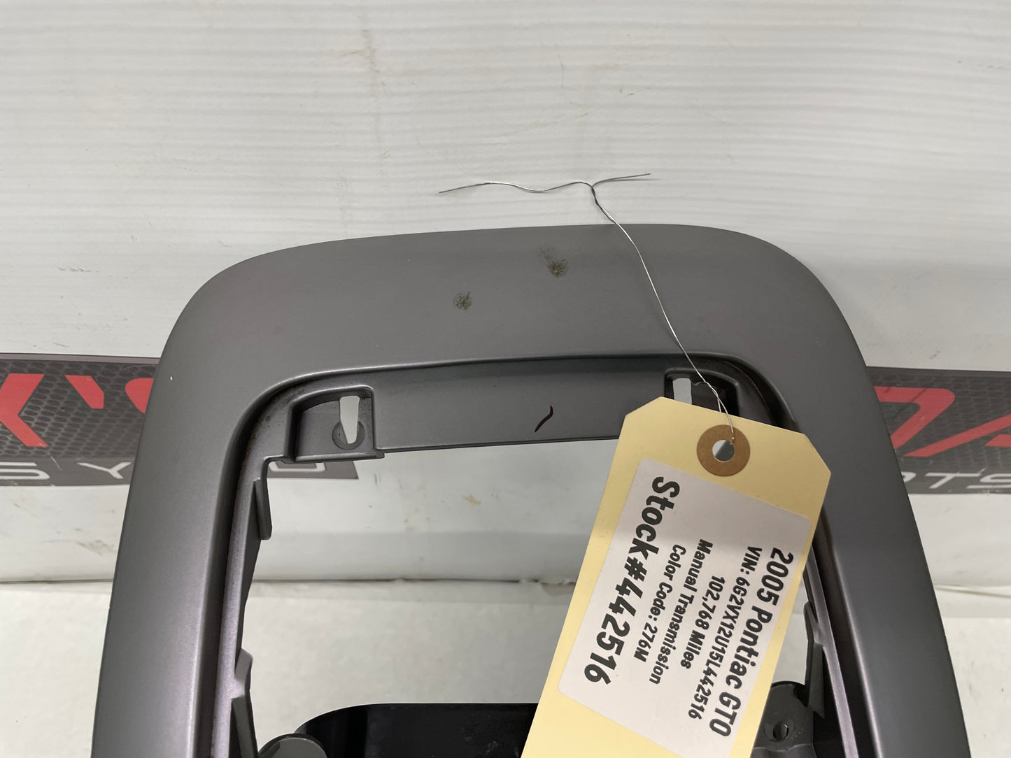 2005 Pontiac GTO Center Dash Radio HVAC Bezel Plate Panel Trim OEM - Day's Parts Yard