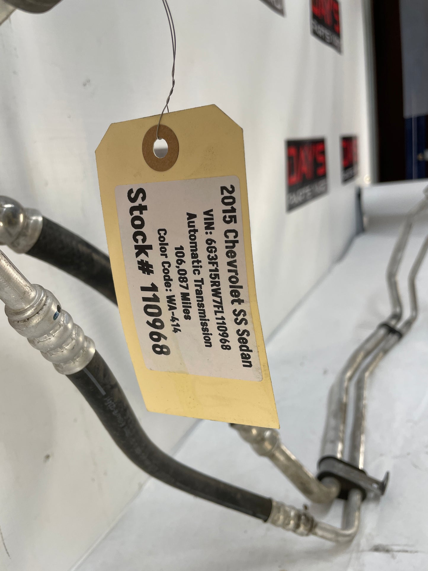 2015 Chevy SS Sedan AC A/C Air Conditioner Compressor Manifold Hose Line Tube OEM