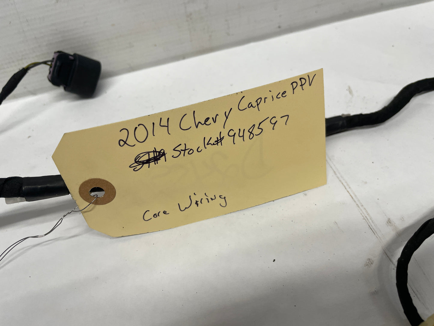 2014 Chevy Caprice PPV Radiator Core Support Headlight Lamp Wiring Wire Harness OEM - Day's Parts Yard