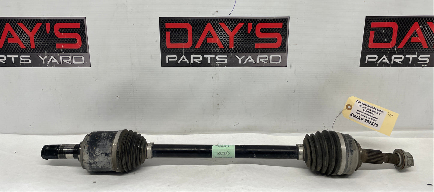 2014 Chevy SS Sedan LH Driver Rear CV Axle Half Shaft OEM