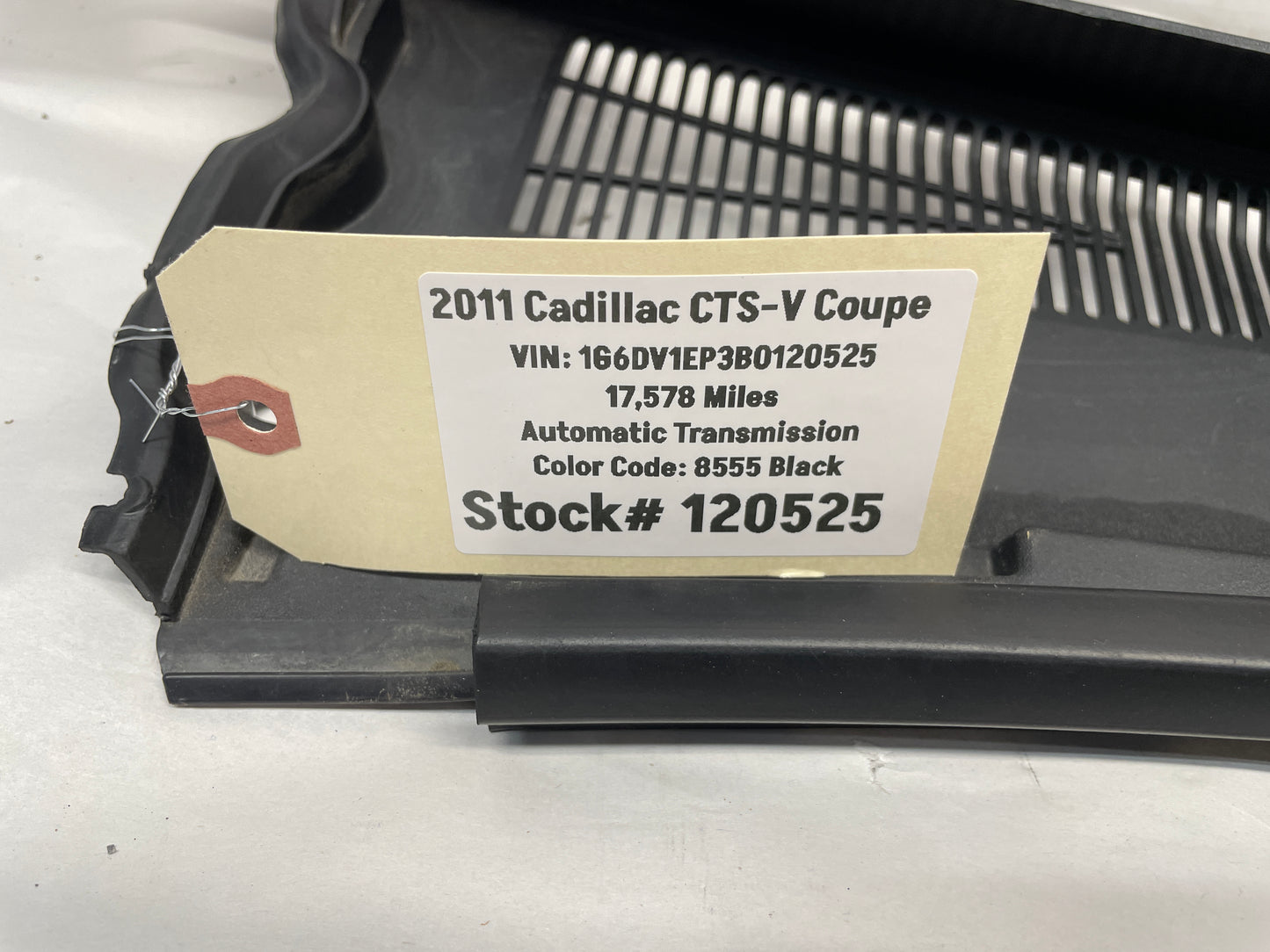 2011 Cadillac CTS-V Coupe Windshield Wiper Cowl Grill Cover OEM - Day's Parts Yard