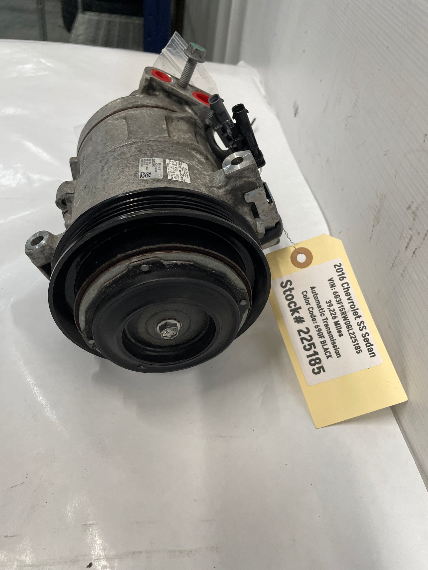 2016 Chevy SS Sedan AC A/C Compressor Air Conditioner OEM - Day's Parts Yard