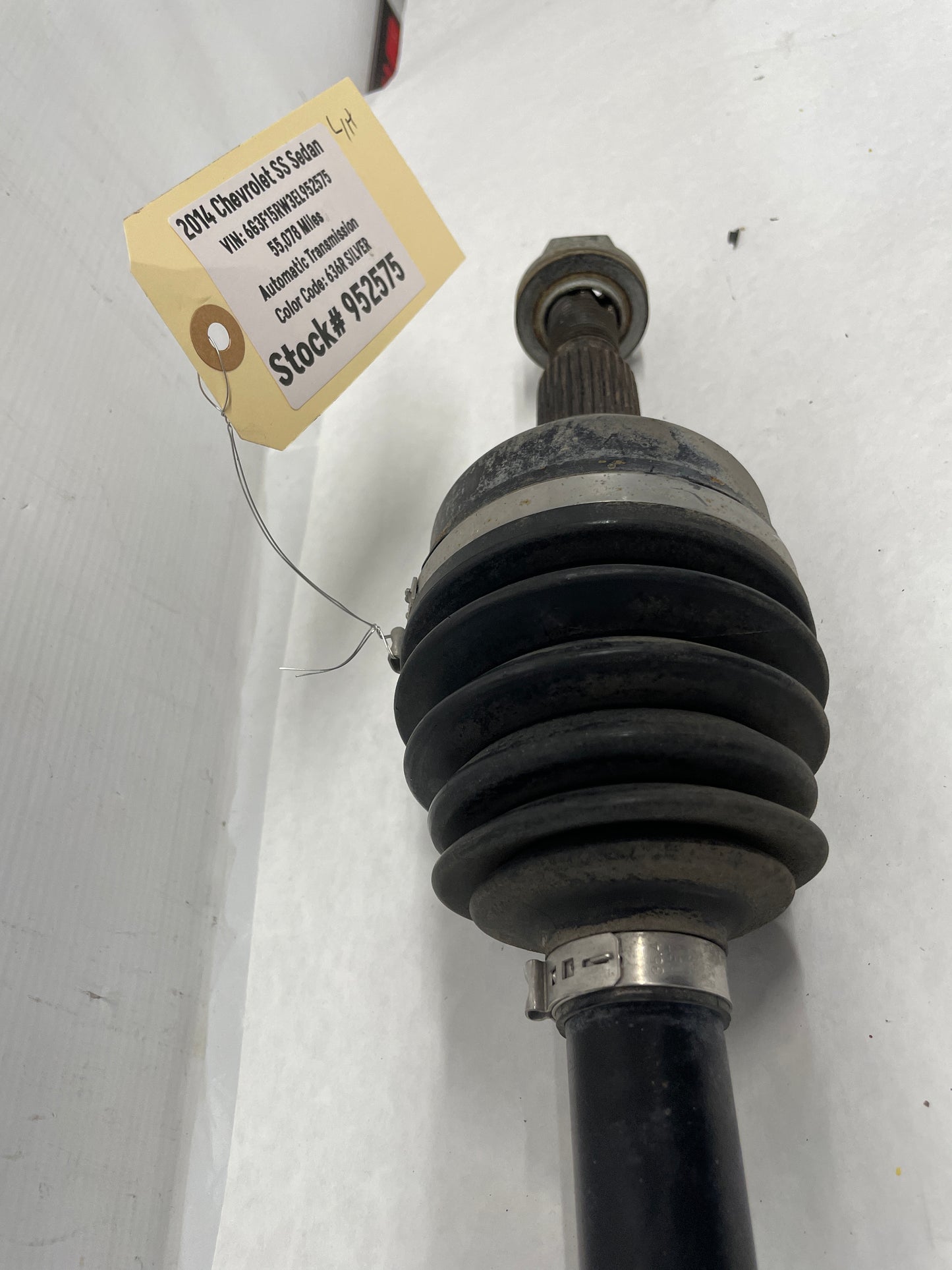 2014 Chevy SS Sedan LH Driver Rear CV Axle Half Shaft OEM