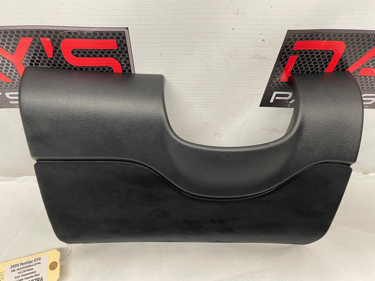 2005 Pontiac GTO Black Knee Bolster Fuse Cover Dash Panel OEM - Day's Parts Yard