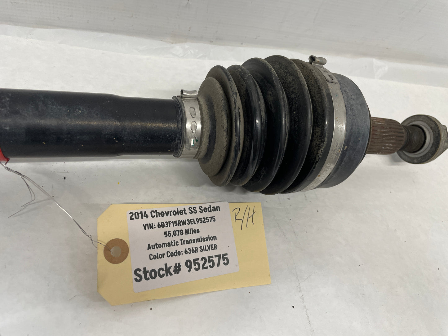 2014 Chevy SS Sedan RH Passenger Rear CV Axle Half Shaft OEM