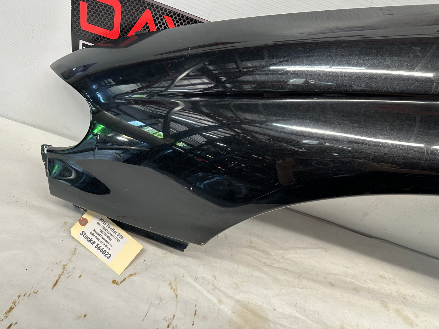 2006 Pontiac GTO Front LH Driver Fender OEM - Day's Parts Yard