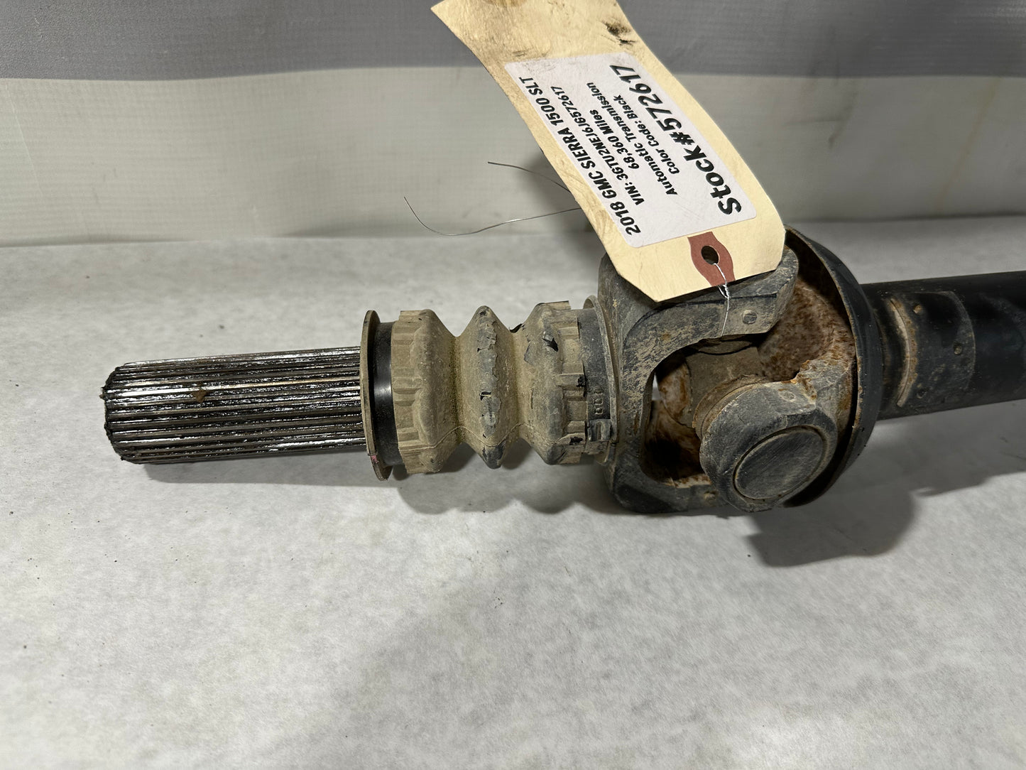 2018 GMC Sierra 1500 SLT Front Drive Shaft Drive Shaft Prop Shaft OEM - Day's Parts Yard