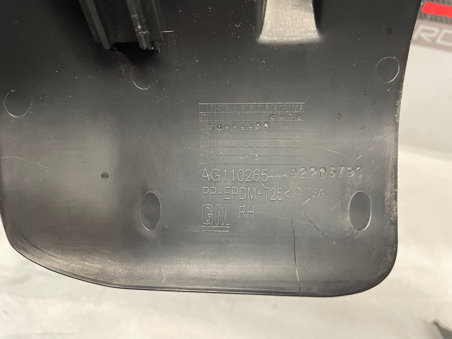 2009 Pontiac G8 RH Passenger Front Outer Seat Track Trim Covers OEM - Day's Parts Yard