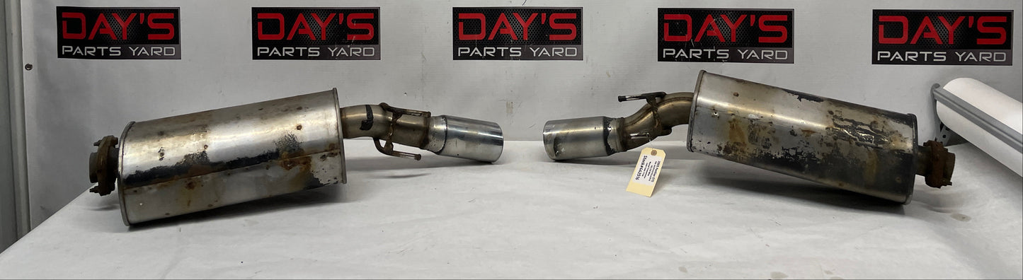 2005 Pontiac GTO RH & LH Axle Back Exhaust Mufflers Factory OEM - Day's Parts Yard