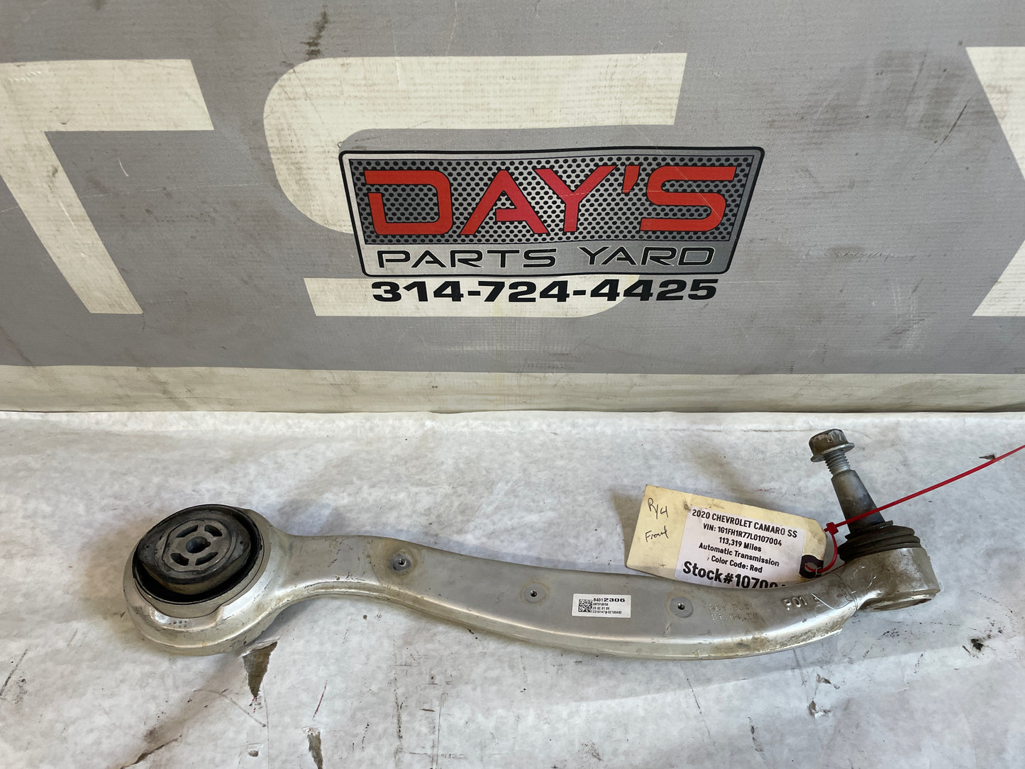 2020 Chevy Camaro SS Front RH Passenger Lower Control Arm OEM - Day's Parts Yard