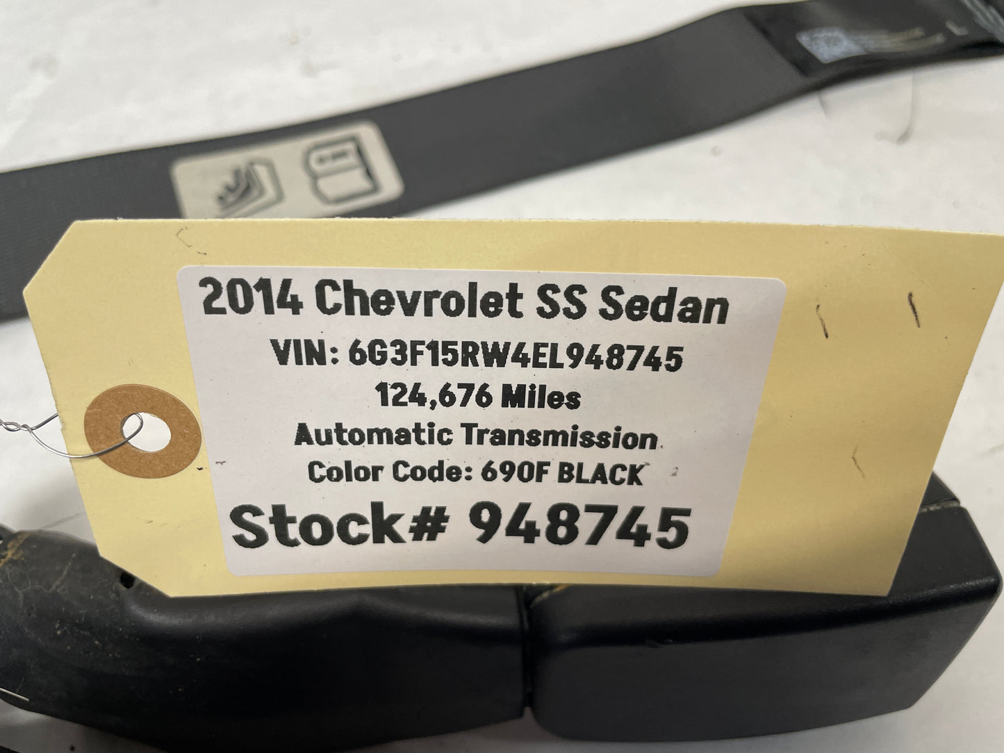 2014 Chevy SS Sedan Rear Seatbelt Seat Belt Retractors w/ Buckles Set OEM