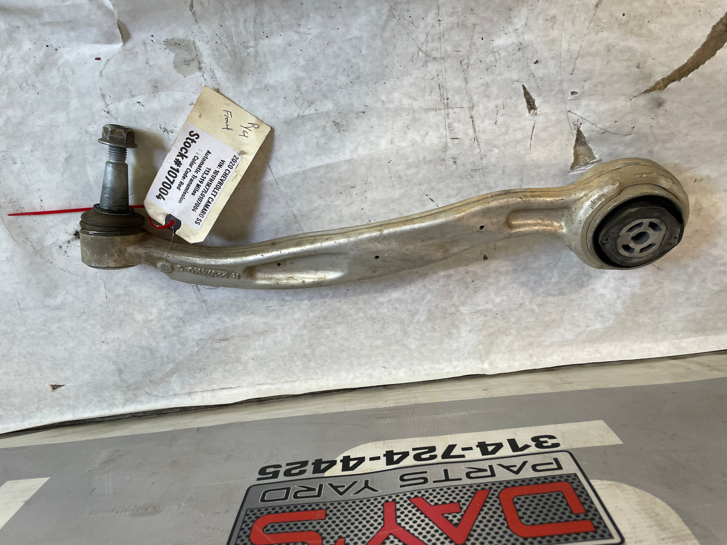 2020 Chevy Camaro SS Front RH Passenger Lower Control Arm OEM - Day's Parts Yard