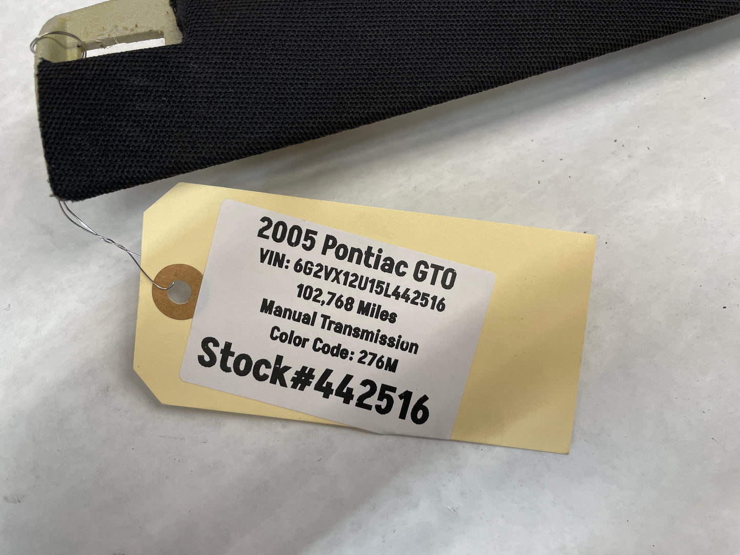 2005 Pontiac GTO RH & LH Interior Windshield A Pillar Trim Cover OEM - Day's Parts Yard