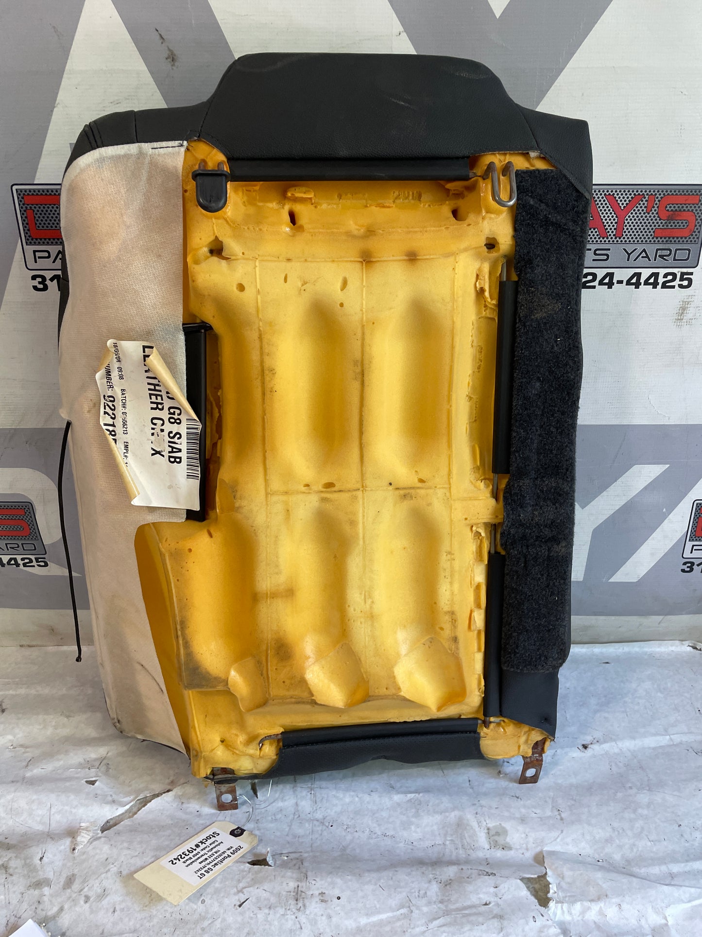 2009 Pontiac G8 GT Rear Seat Top LH Driver Section OEM - Day's Parts Yard