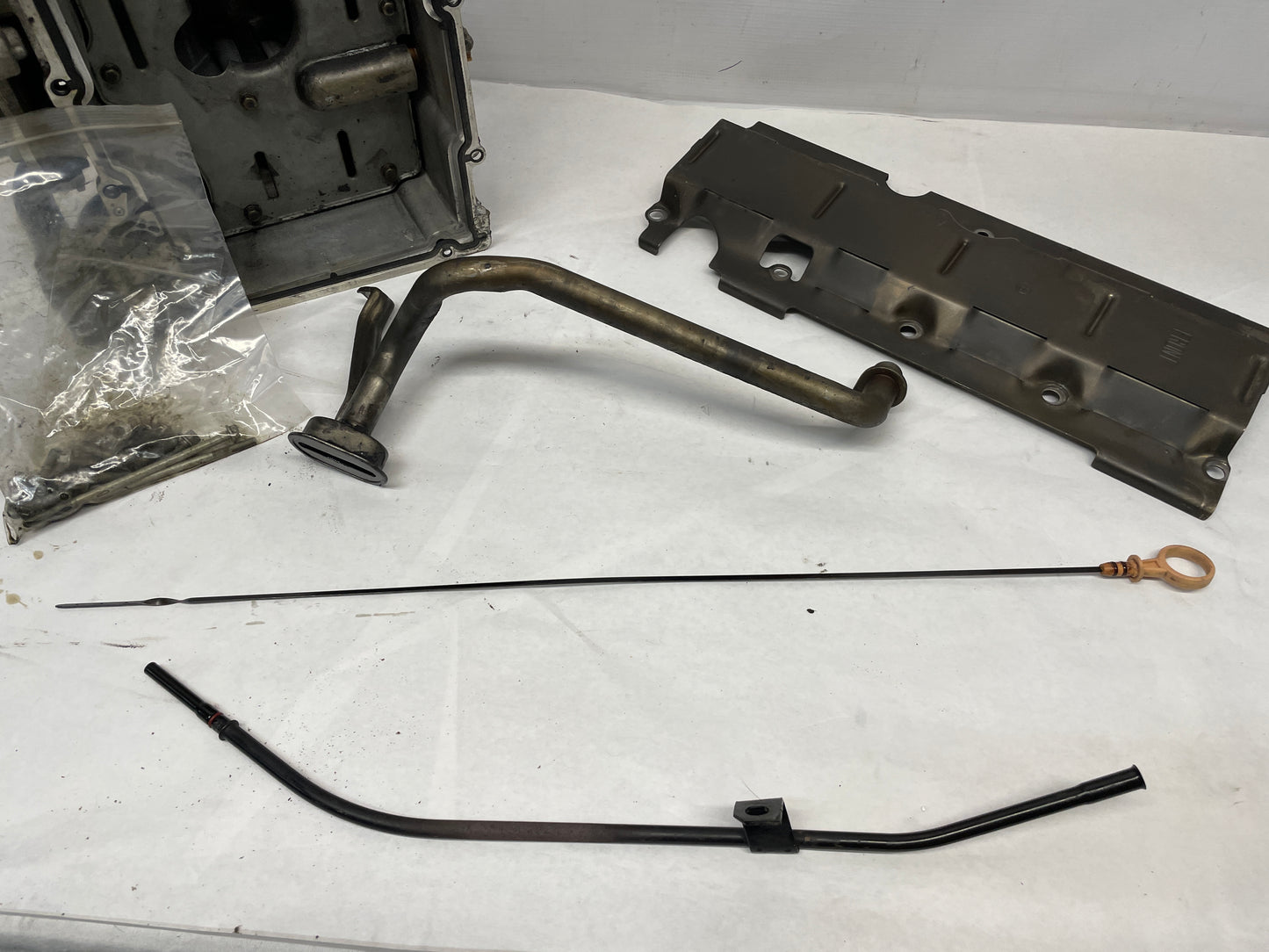 2014 Cadillac CTS-V Coupe Complete Oil Pan Assembly w/ Cooler & Dipstick OEM - Day's Parts Yard