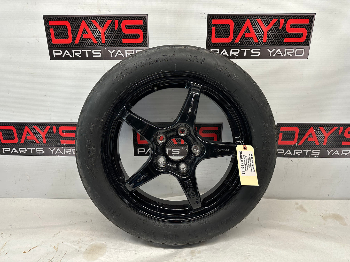 2006 Pontiac GTO Factory OEM Spare Wheel & Tire OEM - Day's Parts Yard