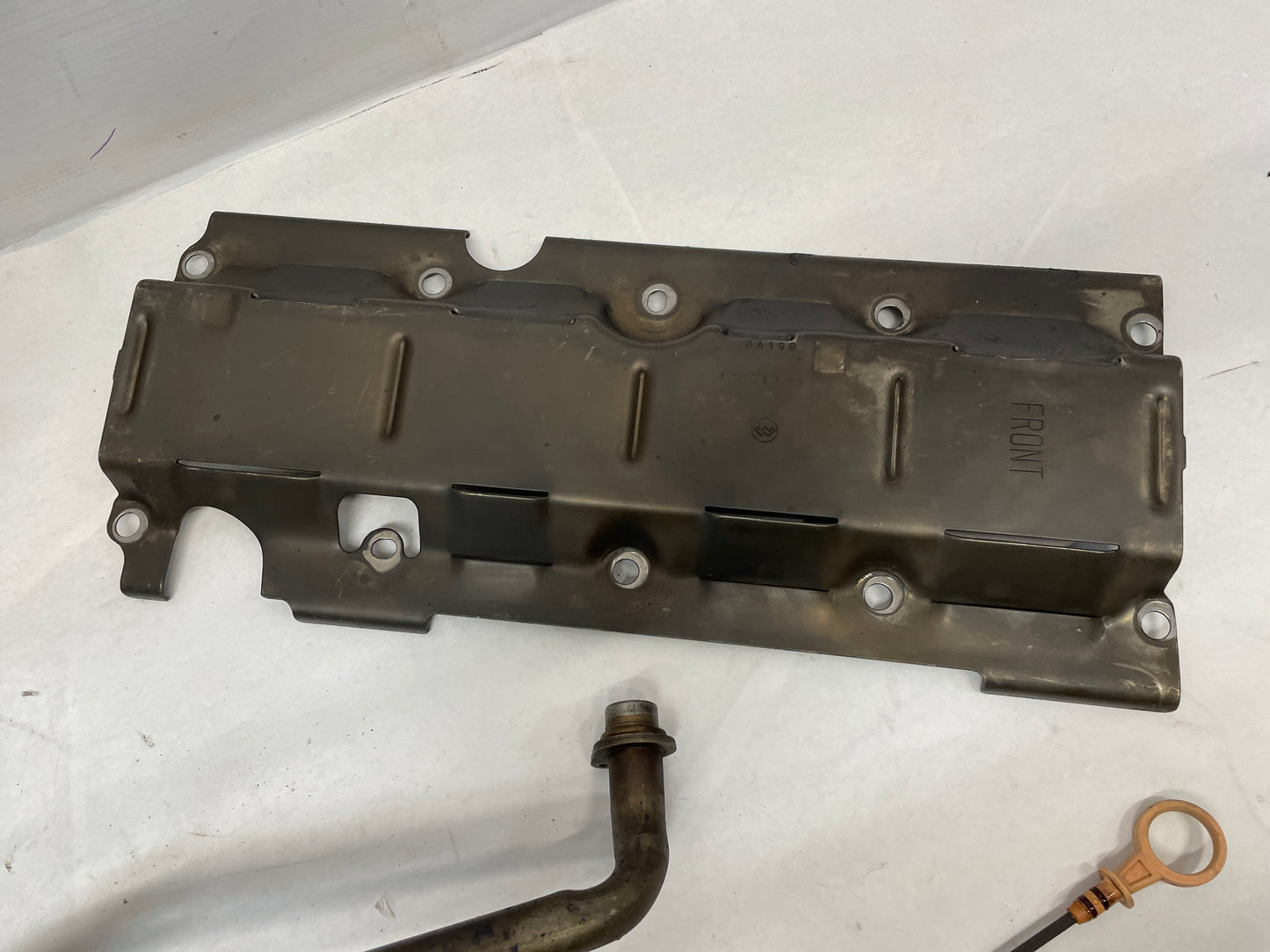2014 Cadillac CTS-V Coupe Complete Oil Pan Assembly w/ Cooler & Dipstick OEM - Day's Parts Yard