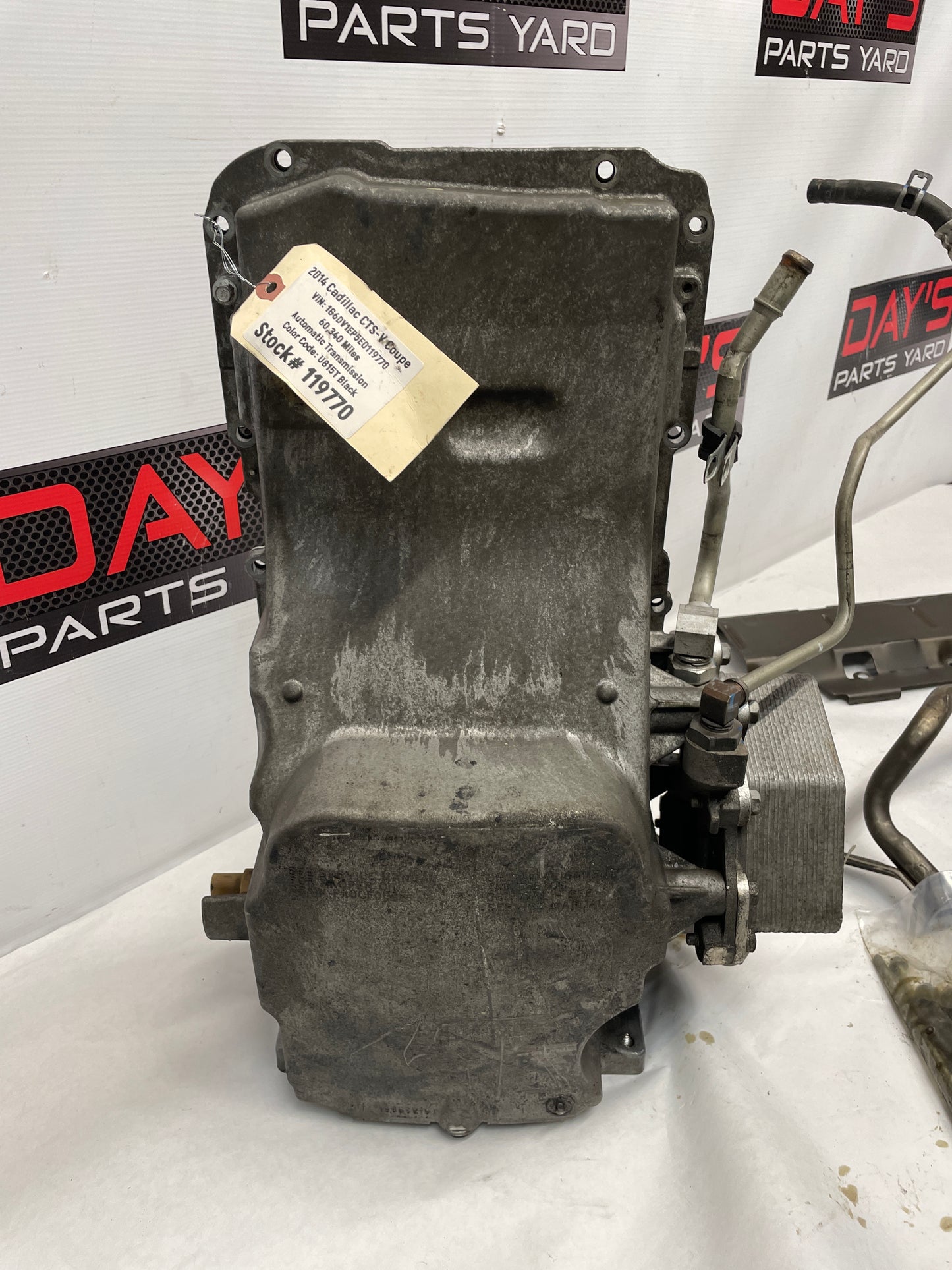 2014 Cadillac CTS-V Coupe Complete Oil Pan Assembly w/ Cooler & Dipstick OEM - Day's Parts Yard