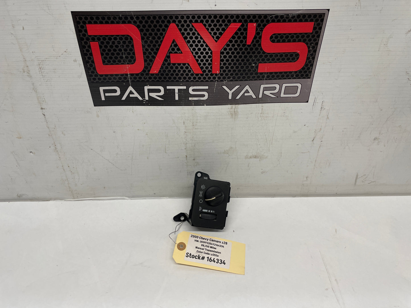 2000 Chevy Camaro Z28 Headlight Switch Control Lights Lamp OEM - Day's Parts Yard