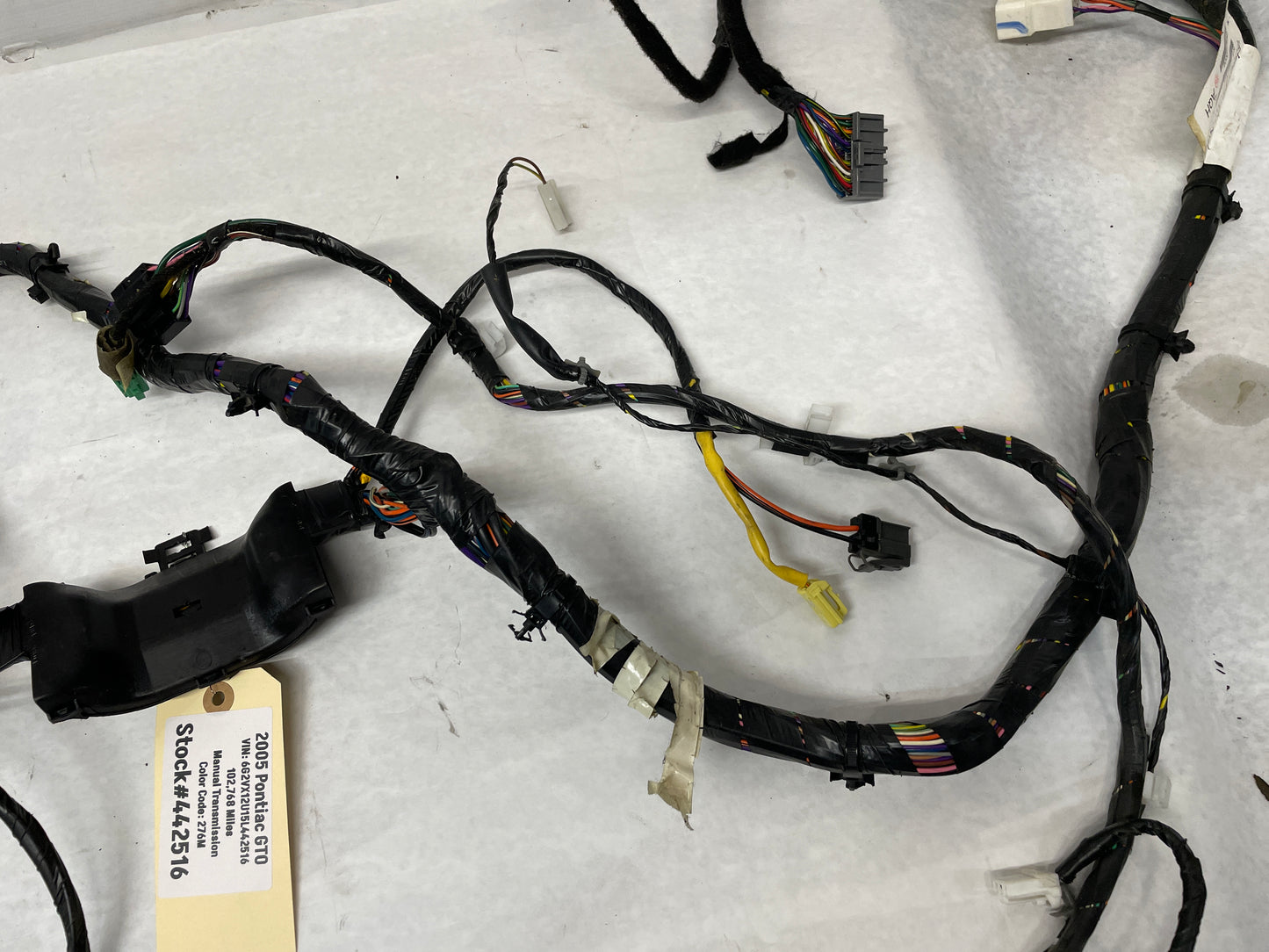 2005 Pontiac GTO Body Wire Wiring Harness OEM - Day's Parts Yard