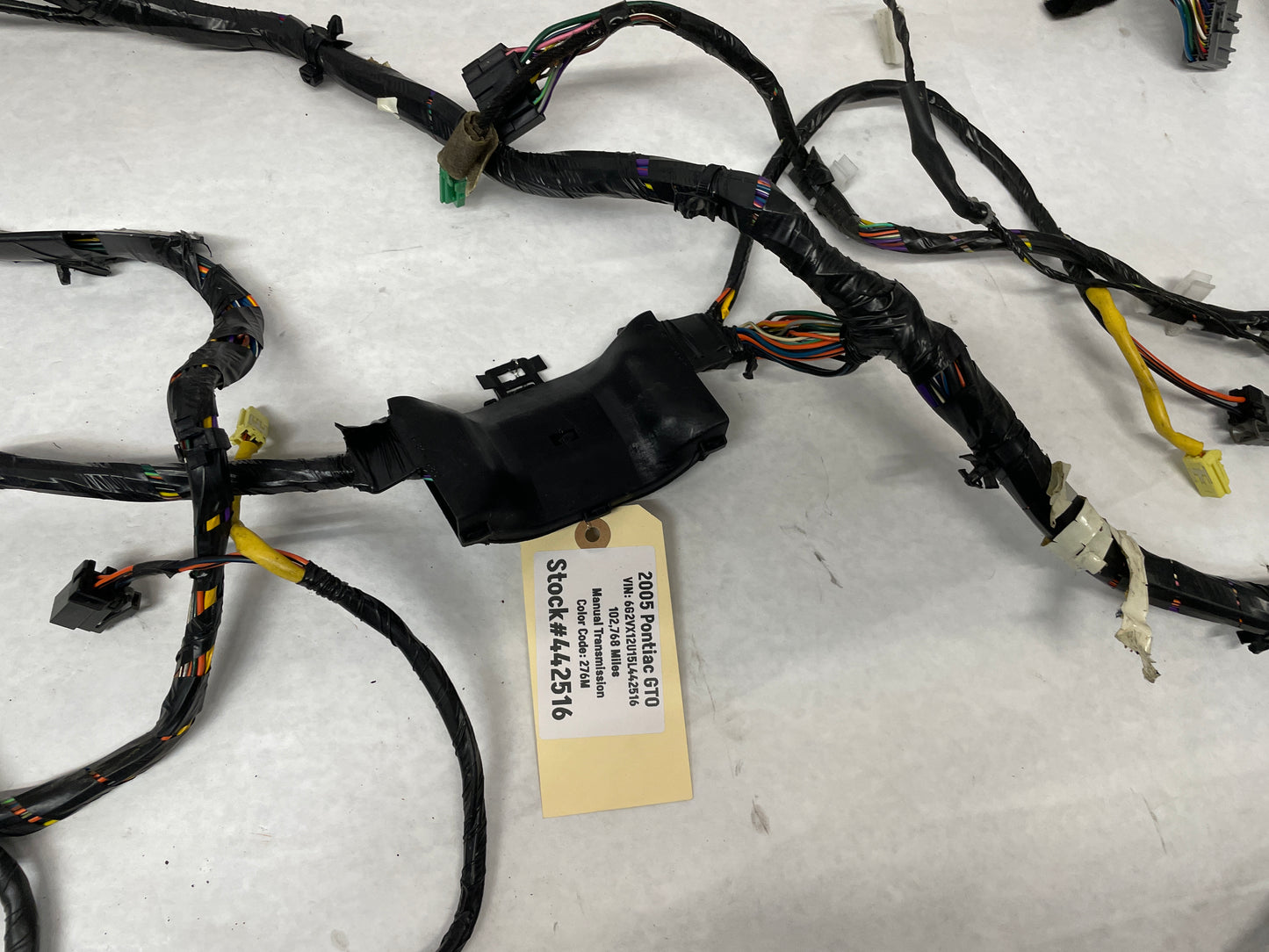 2005 Pontiac GTO Body Wire Wiring Harness OEM - Day's Parts Yard