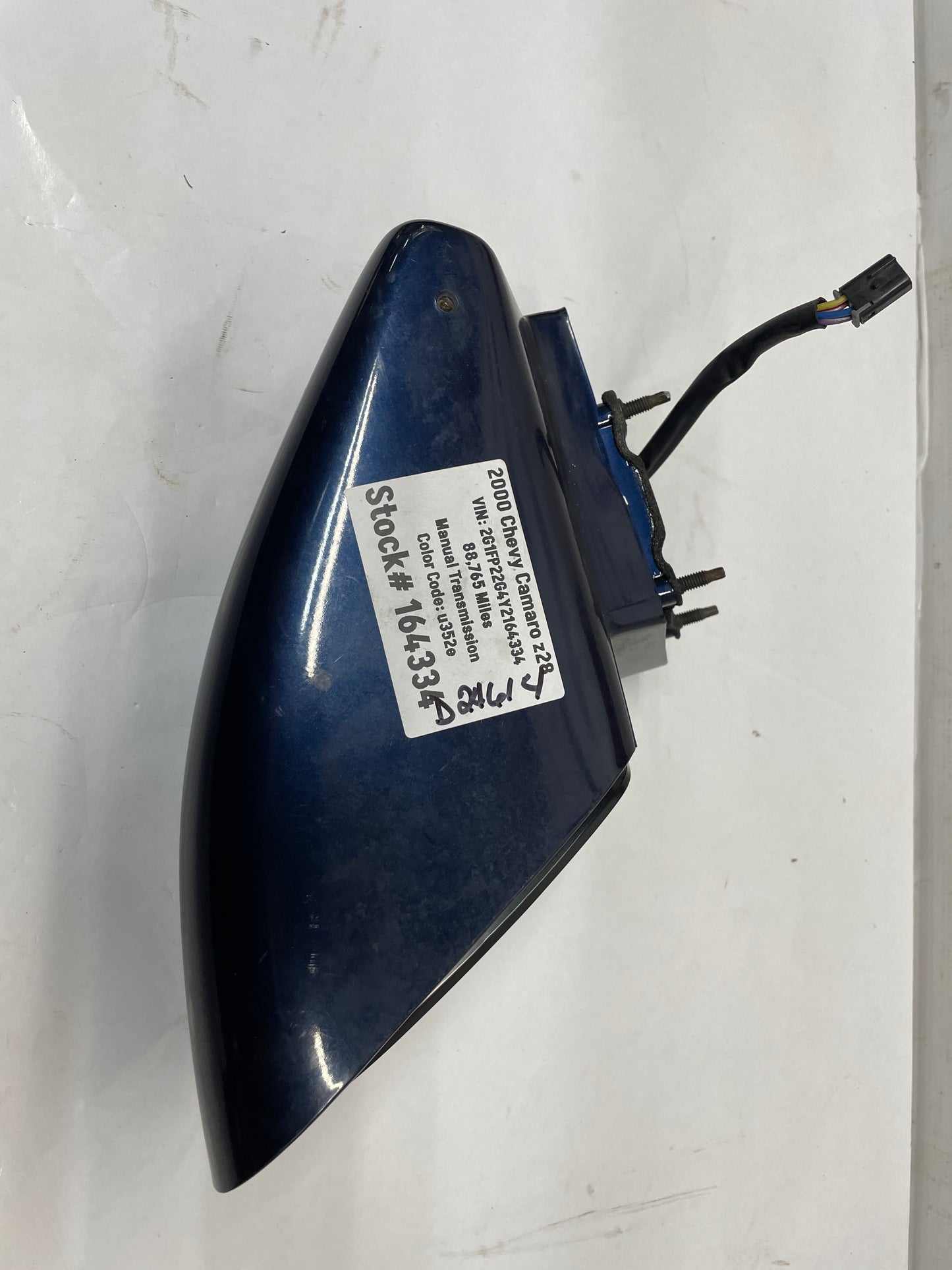 2000 Chevy Camaro Z28 RH Passenger Exterior Out Side Mirror OEM - Day's Parts Yard