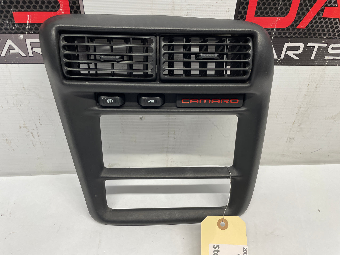2000 Chevy Camaro Z28 Center Dashboard Radio Stereo Bezel Trim Plate OEM Ebony Black - Day's Parts Yard
