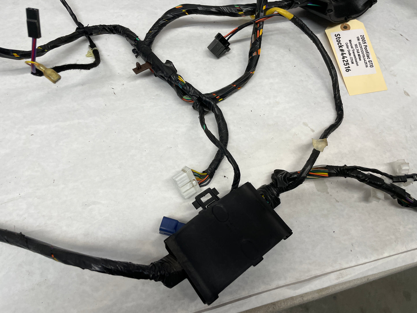 2005 Pontiac GTO Body Wire Wiring Harness OEM - Day's Parts Yard