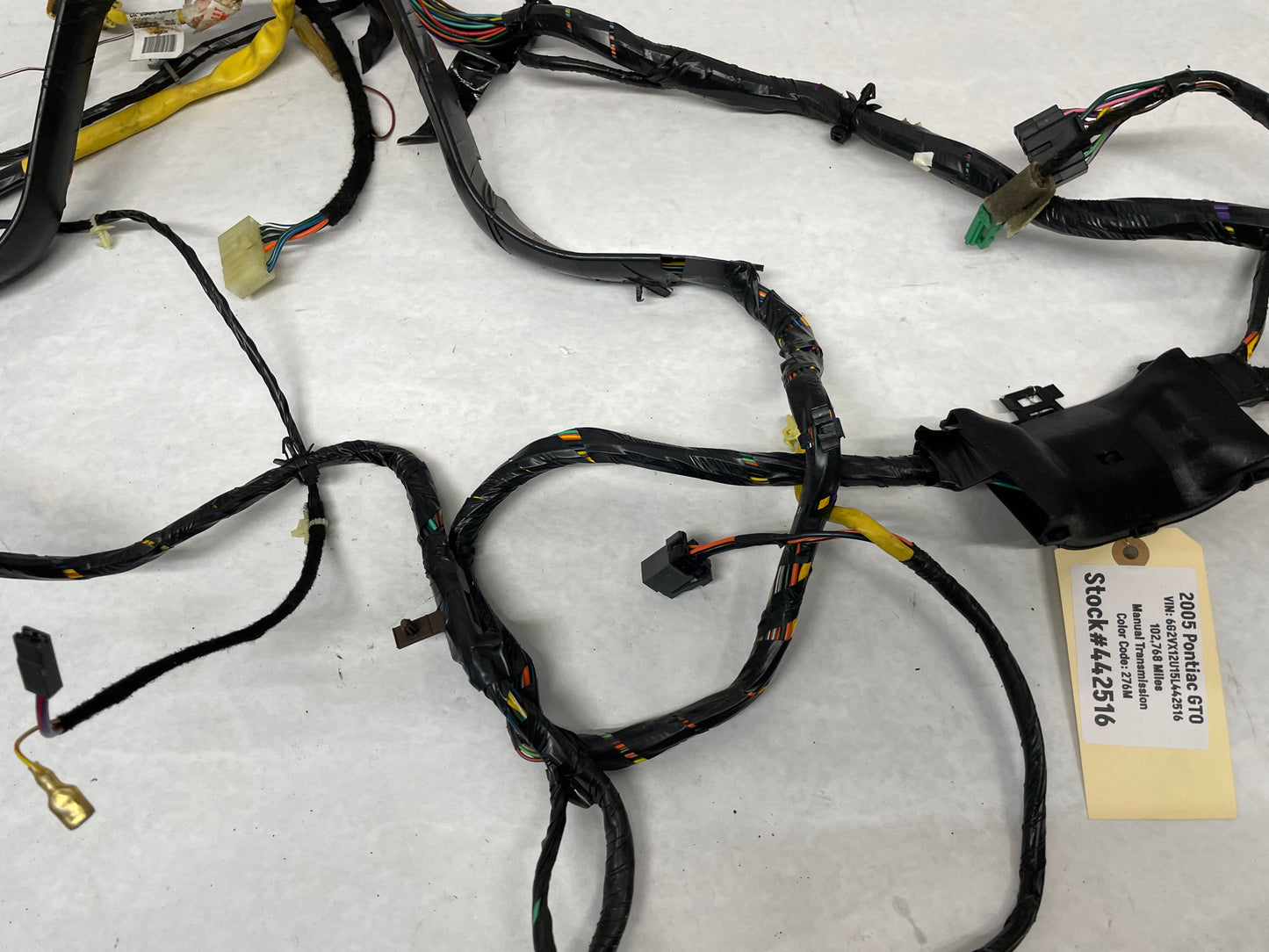 2005 Pontiac GTO Body Wire Wiring Harness OEM - Day's Parts Yard