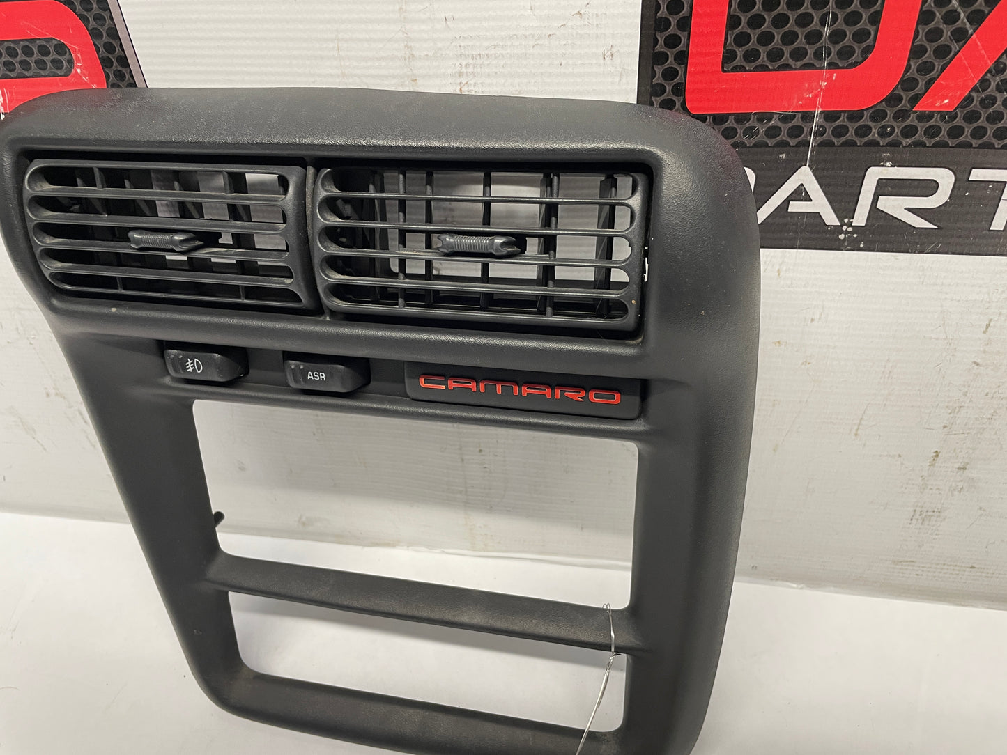 2000 Chevy Camaro Z28 Center Dashboard Radio Stereo Bezel Trim Plate OEM Ebony Black - Day's Parts Yard