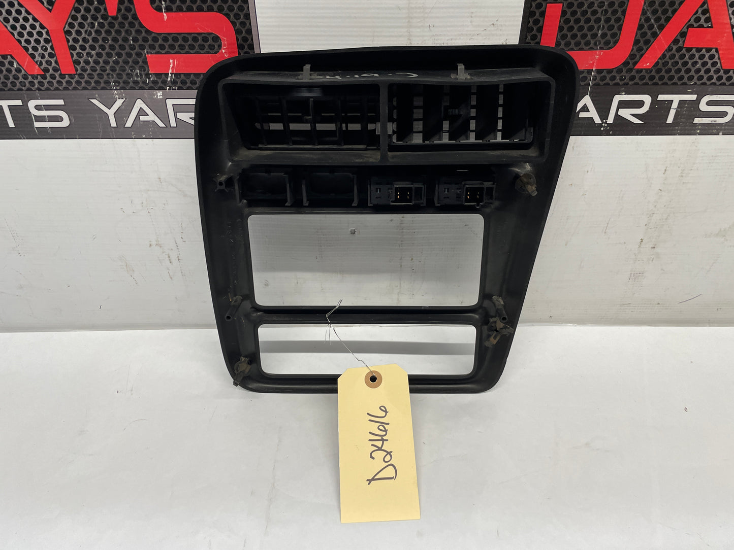 2000 Chevy Camaro Z28 Center Dashboard Radio Stereo Bezel Trim Plate OEM Ebony Black - Day's Parts Yard