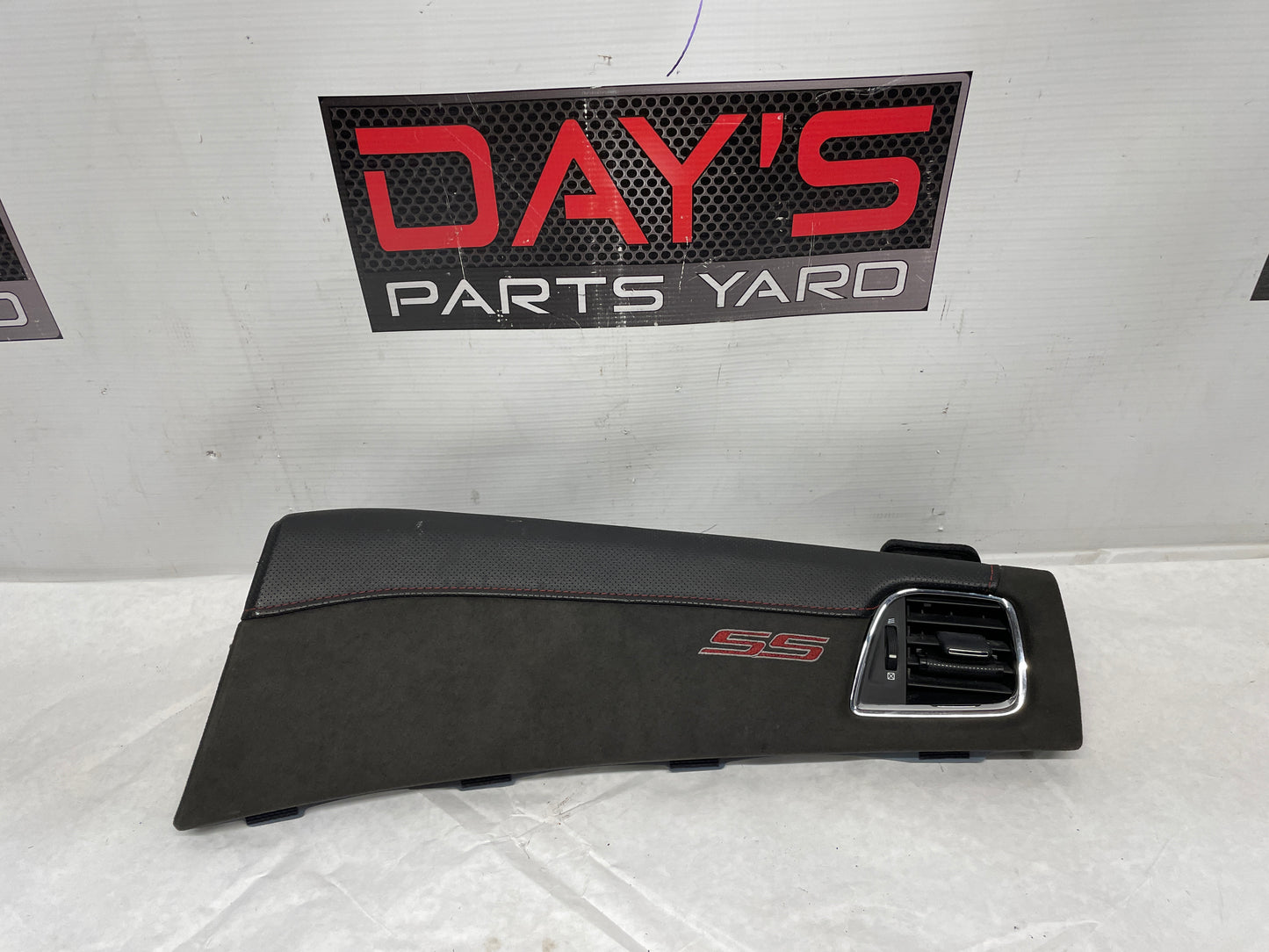 2017 Chevy SS Sedan RH Passenger Black Suede Dash Trim Panel Insert OEM