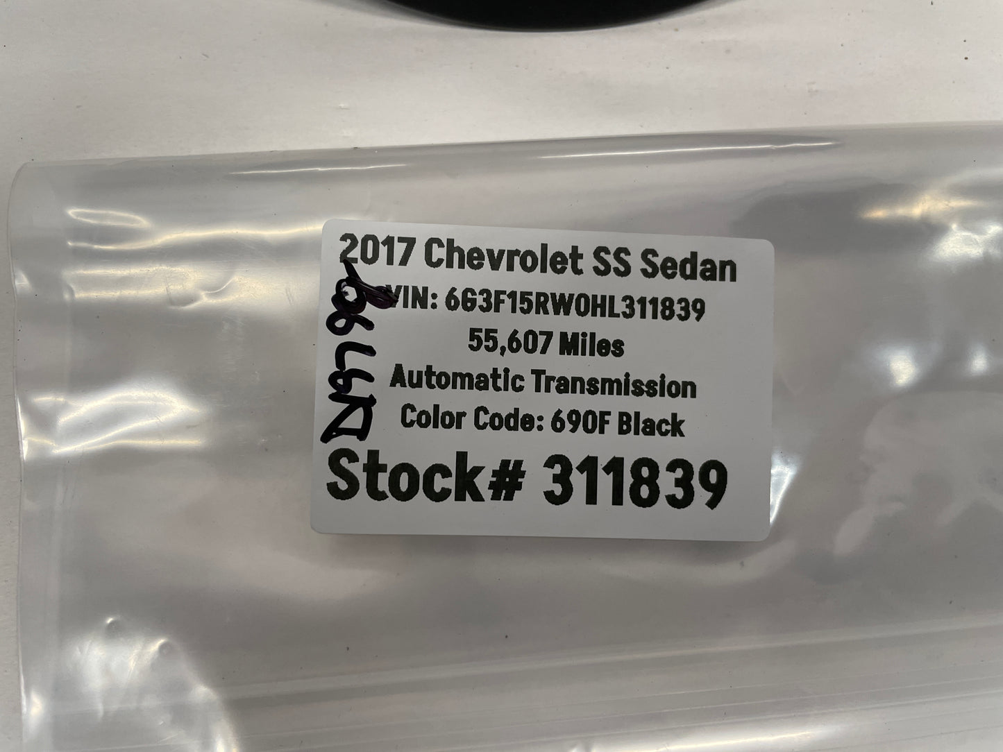 2017 Chevy SS Sedan Fuel Gas Door Cover Black OEM - Day's Parts Yard