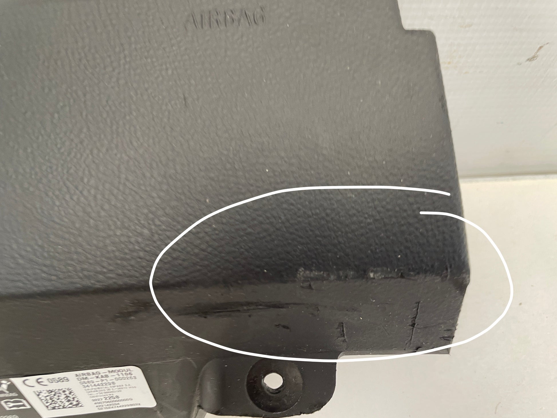 2017 Chevy SS Sedan RH Passenger Side Knee Airbag Dash Bag OEM - Day's Parts Yard