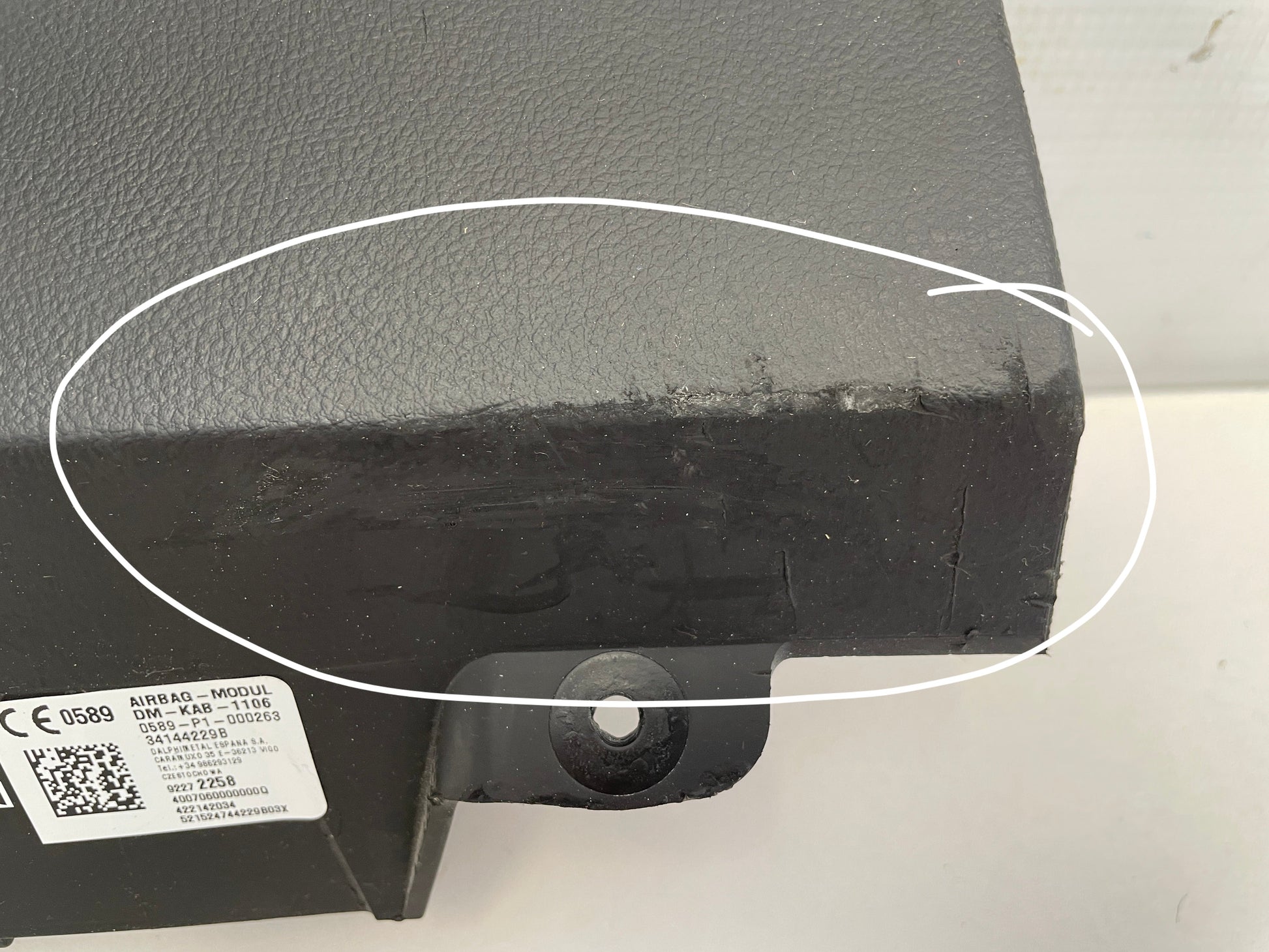 2017 Chevy SS Sedan RH Passenger Side Knee Airbag Dash Bag OEM - Day's Parts Yard